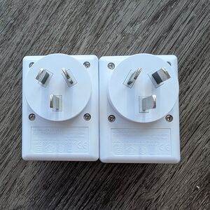 White Electrical Plug Adapters